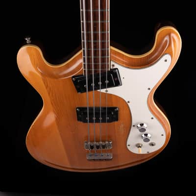Vintage 60's Mosrite Joe Maphis Bass Natural With OHSC image 9