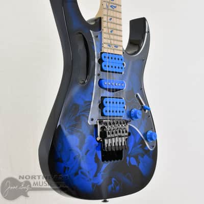 Ibanez Premium JEM77P Steve Vai Signature - Blue Floral Pattern image 2