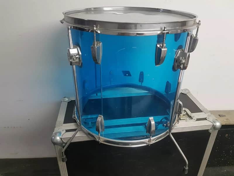 70's LUDWIG BLUE VISTALITE 18 " TOM - made in USA image 1