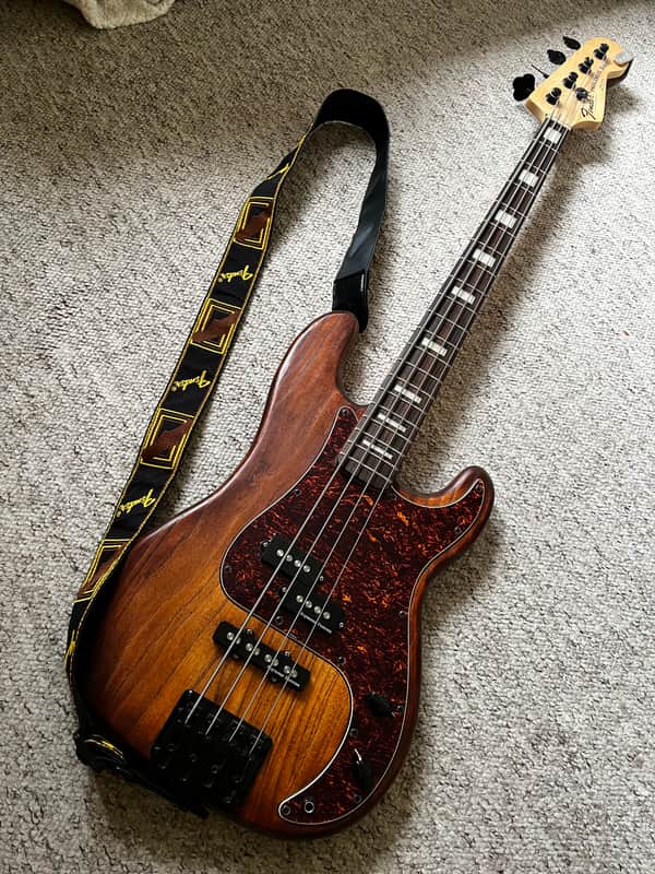 Custom PJ Precision / Jazz Bass in Satin Vintage Burst image 1