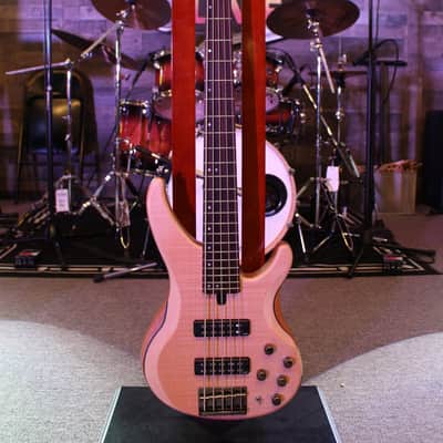Yamaha TRBX605FM 5-String Electric Bass Guitar, Natural Satin image 1