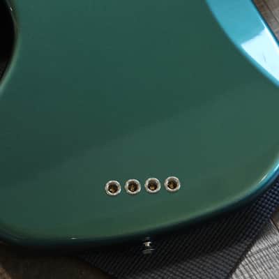 Unplayed! 2017 Fender Adam Clayton Jazz Bass Electric Bass Sherwood Metallic Green + OHSC image 16