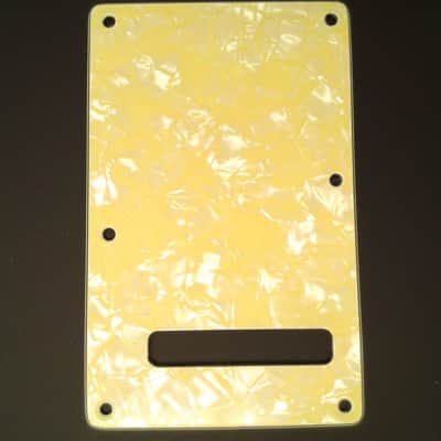True Custom Shop® Aged Pearl Cream Modern Tremolo Spring Cover for Fender Standard Stratocaster image 1
