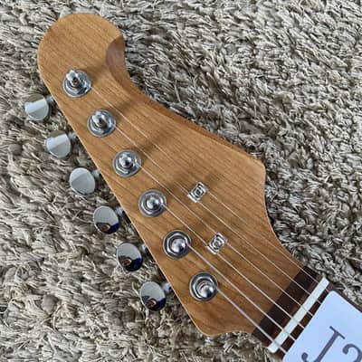 Customer Sunburst Electric Guitar, Spruce Top Mahogany Body, Roasted Maple Neck, 22 Frets Rosewood Fingerboard image 18
