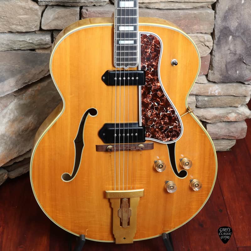 1951 Gibson Super 400 N-E  Rare early electric model with P-90's image 1