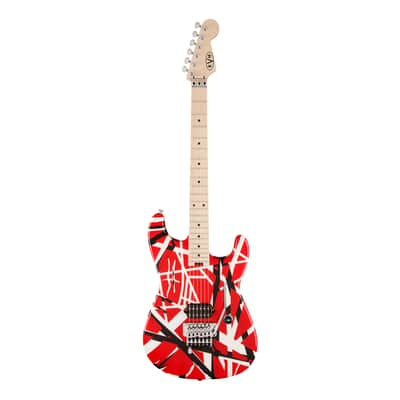 EVH Striped Series Red with Black Stripes image 2