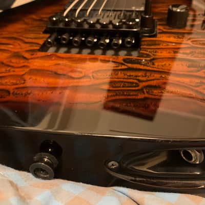Dean RC7 Exotic Rusty Cooley 7-string electric guitar - Tiger Eye finish image 9