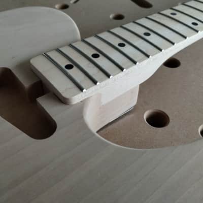 El Chamaa Guitars One-Piece TE / Tele Style Alder Body 2026 - Unfinished image 5