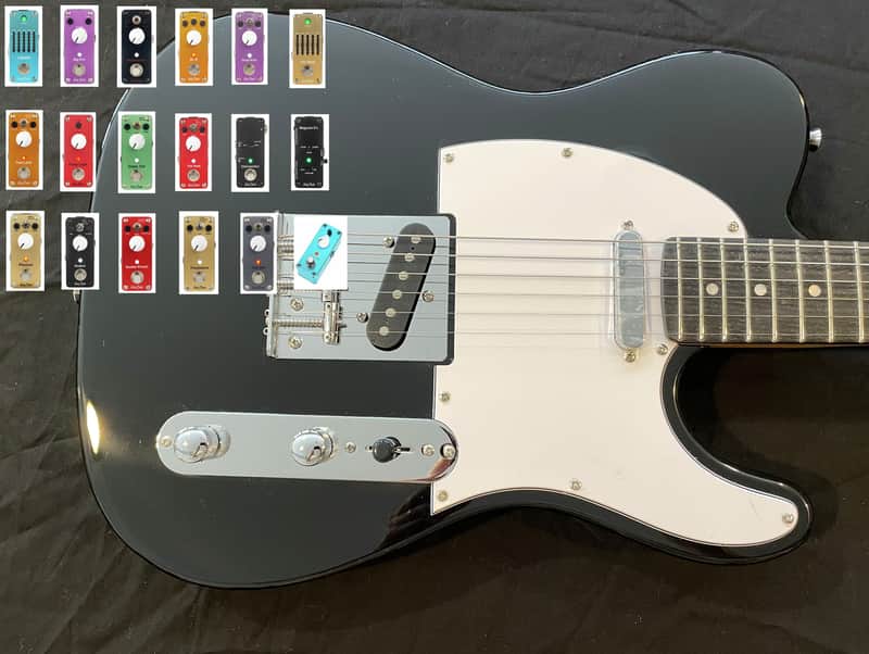 Harley Benton TE-20 BK - WITH YOUR CHOICE OF TWO HB PEDALS image 1