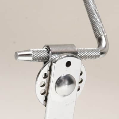 Ludwig Rail Consolette Tom Holder, Script Logo, Wrench & Vintage-Style Tuning Key  / Early 1960s  - NO SLIPPING / INSPECTED & TETSED image 8