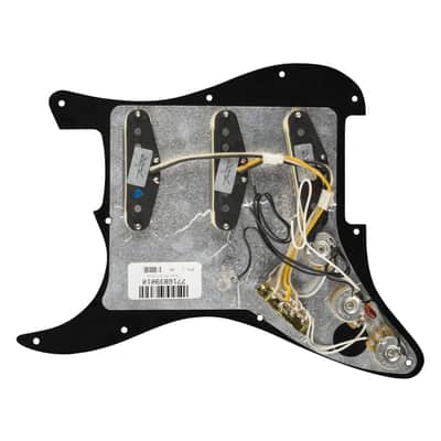 Fender Pre-Wired Strat® Pickguard, Texas Special SSS, Black, 0992342506 image 2