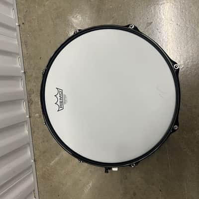 Pearl JJ1365 Joey Jordison Signature 13x6.5" Steel Snare Drum 2010s - Matte Black with Slipknot Logo image 2