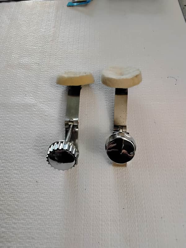Generic Internal Drum Mufflers 1960s-1970s - Chrome image 1