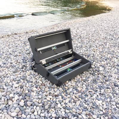 12U Eurorack Case Powered, 104 hp or other, modular synthesizer, patched resealable, with belt image 3