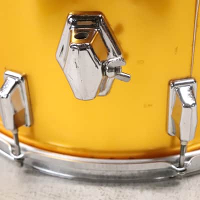 Pearl 16x16" Fiberglass Floor Tom Drum Orange Satin Vintage 1970's image 9