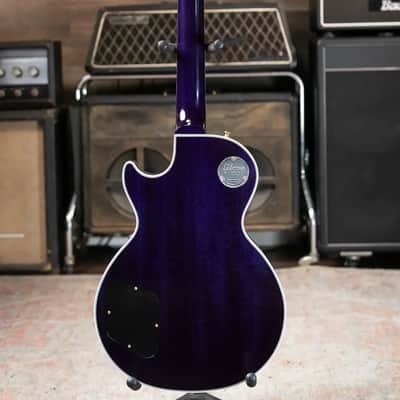 Gibson Custom Shop Les Paul Custom 5A Quilt Top Electric Guitar - Ocean Blue with Hardshell Case image 10