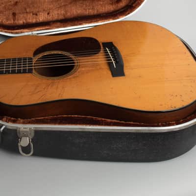 C. F. Martin  D-18 Flat Top Acoustic Guitar (1936), ser. #64384, molded black plastic hard shell case. image 12
