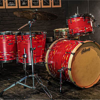 Polmuz Maple Model 1 - 22/13/16/18 - Artist Cosmic Red from Calendar - PROMO image 5