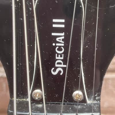 Epiphone Special Les Paul Shape Model II W/ Headstock Repair SN: 1104101005- Black image 5