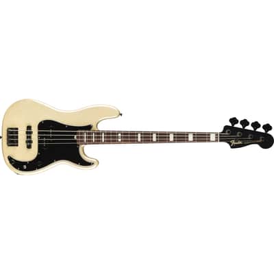Fender Duff McKagan Signature Deluxe Precision Bass - White Pearl image 4