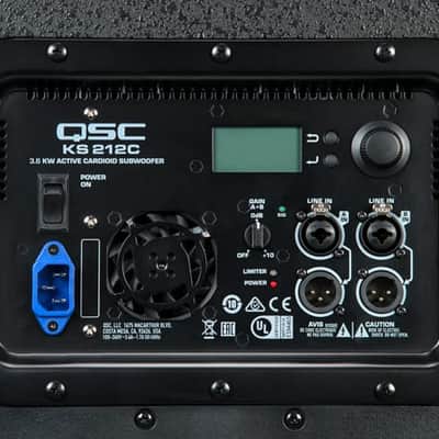 QSC KS212C Cardioid 3600-Watt Dual 12" Powered Subwoofer Speaker image 3