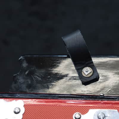Gagné & Frère 1-Row 2-Bass 10-Treble Button "D" Red & Black Diatonic Accordion image 20