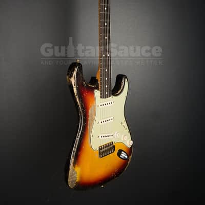 Fender Custom Shop Masterbuilt Greg Fessler 63 Stratocaster Relic  2025 -  3 Tone Sunburst (COD 2143UG) image 8
