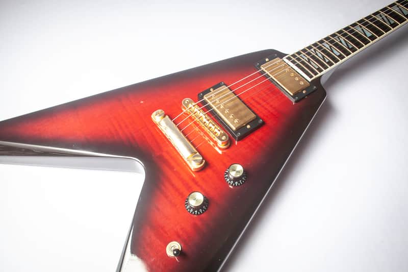 Gibson 50th Anniversary Flying V Brimstone Burst 2008 | Reverb