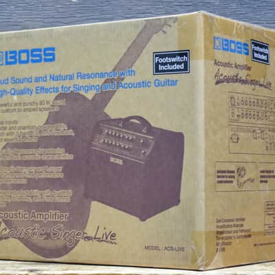 Boss Acoustic Singer Live 60-Watt Bi-Amp 1x6.5" Acoustic Guitar Combo Amplifier image 10