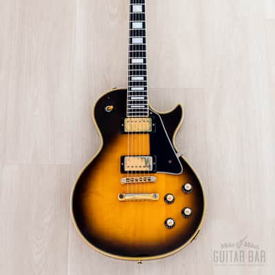 1976 Gibson Les Paul Custom Vintage Guitar Tobacco Sunburst w/ T Tops, Case image 2