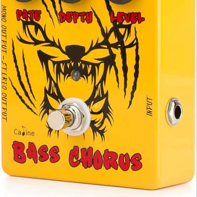 Caline Caline CP 83 Yellow Bass Chorus Effects Pedal Analog Circuit Mono-Stereo 2024 - YELLOW image 3
