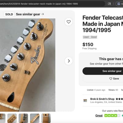 Fender Telecaster Pickups MIJ Japan Fujigen TL-STD 1994-1995 image 3
