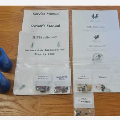 Hafler P500 restoration kit filter capacitor repair rebuild fix image 1