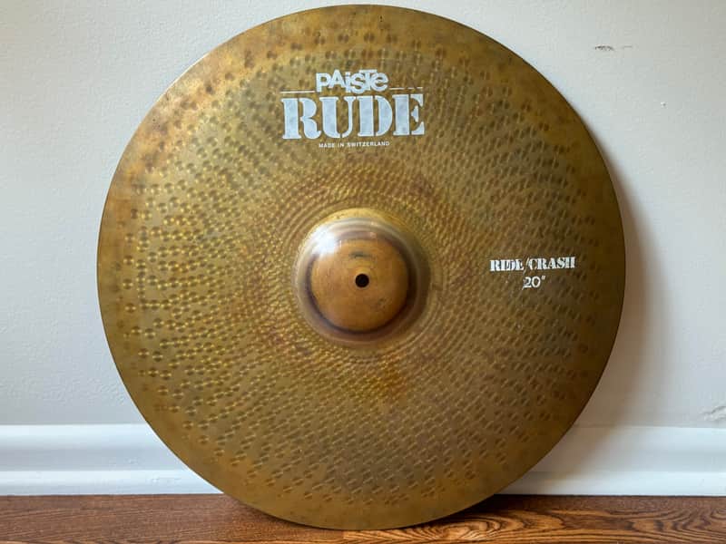 Paiste 20" RUDE Ride/Crash Cymbal 1985 - Vintage Time Capsule - VIDEO image 1