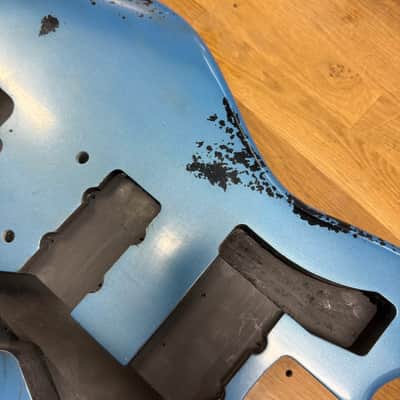 Kohlin Guitars JZ Offset replacement body Nitro Aged Lake Placid Blue Made in Sweden image 7