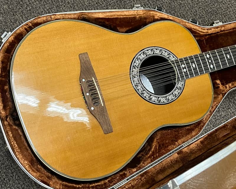 Ovation Vintage 1118 Glen Campbell 12-String 1981 Natural w/Case, Papers Original Owner  / Rare image 1