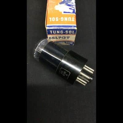 NOS NIB TUNG SOL 6SL7GT Black Glass Black Plate Premium Audio VACUUM TUBE K.9708 image 2