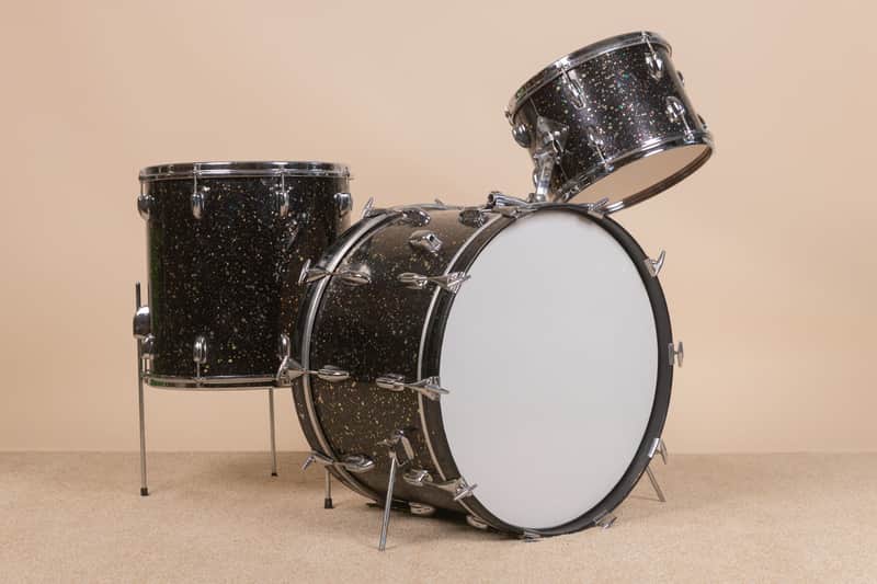 1964 Slingerland Mardi Gras Pearl Gene Krupa Deluxe Drum Set image 1