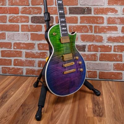 ESP Original Series Custom Shop Eclipse CTM FM Flame Maple Top in Purple Green Gradation 2025 w/OHSC image 3
