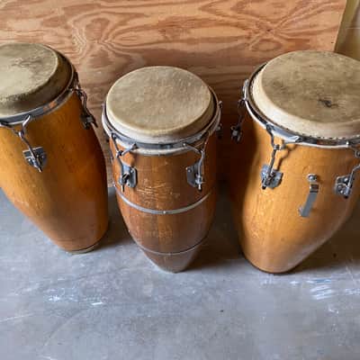 Vintage Gonbop and Valje congas Quinto, segunda and tumba 1972-1980 - lacquer image 2