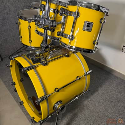 RARE! Sonor Designer Maple Light 20,10,12,14,15 Drum Kit - Yellow image 2