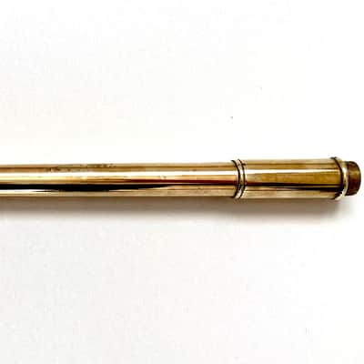 Ultra Rare Malone MC2 Heavy Wall C Trumpet Leadpipe - Raw Brass - Excellent image 5