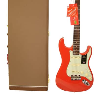 Fender American Vintage II 1961 Stratocaster Guitar, Rosewood Fingerboard, Fiesta Red w/ Case This guitar weighs 7 pounds, 11.2 ounces image 1