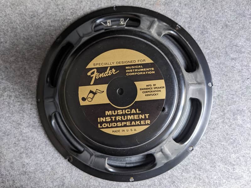 Eminence Specially Designed For Fender 121042A 201? - brown-yellow image 1