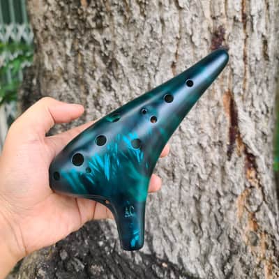 Alto C Ocarina โ 12 Holes for Clear, Deep Sound | Beginner-Friendly | Handcrafted in 2 Colors image 1