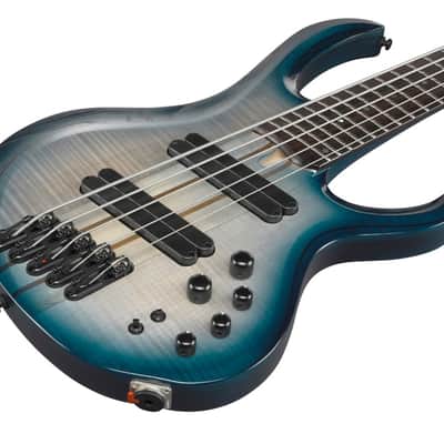 Ibanez BTB Bass Workshop 5 String Electric Bass Multi Scale - Cosmic Blue Starburst Low Gloss (BTB705LMCTL) image 8