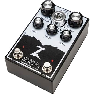 EarthQuaker Devices ZEQD-Pre Tube Preamp Pedal - Regular Black and White image 4