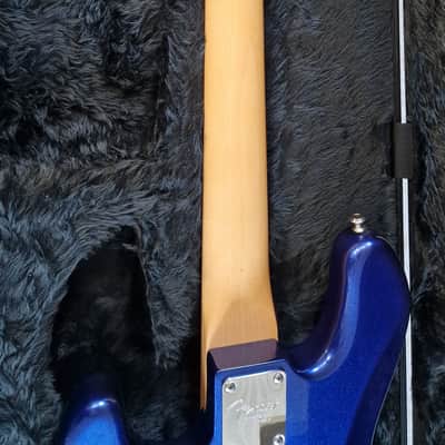 Fender American Standard Jazz Bass Fretless Custom Upgrades Mystic Blue 4-String image 17