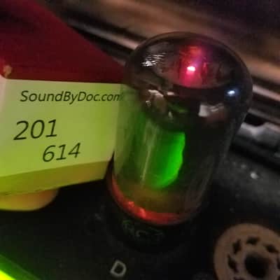 RCA VT-107A tNOS AT1000 TESTED Vacuum Tube greyglass military WWII black plate SC 189A Beam Power 6V6 1941-1945 image 3