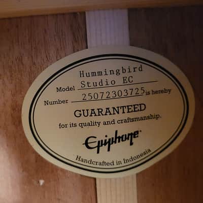 Epiphone Hummingbird Studio Acoustic Electric Guitar image 11